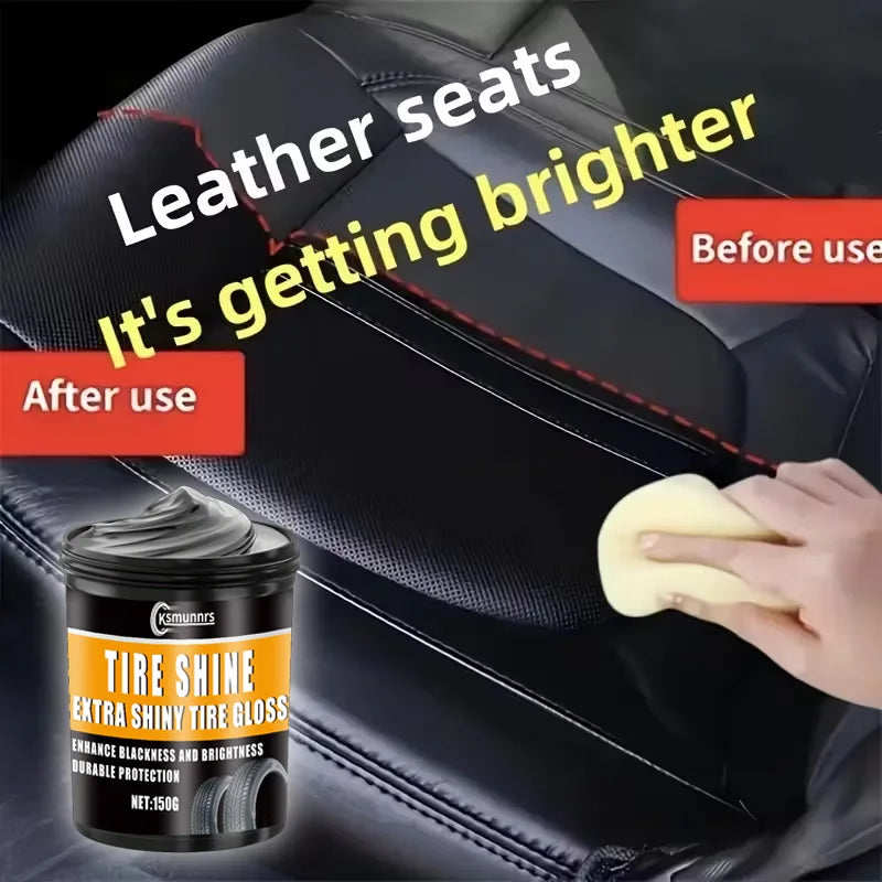 Car Plastic Renovator Polish: Repairs scratches, shines tires—for interiors/exteriors