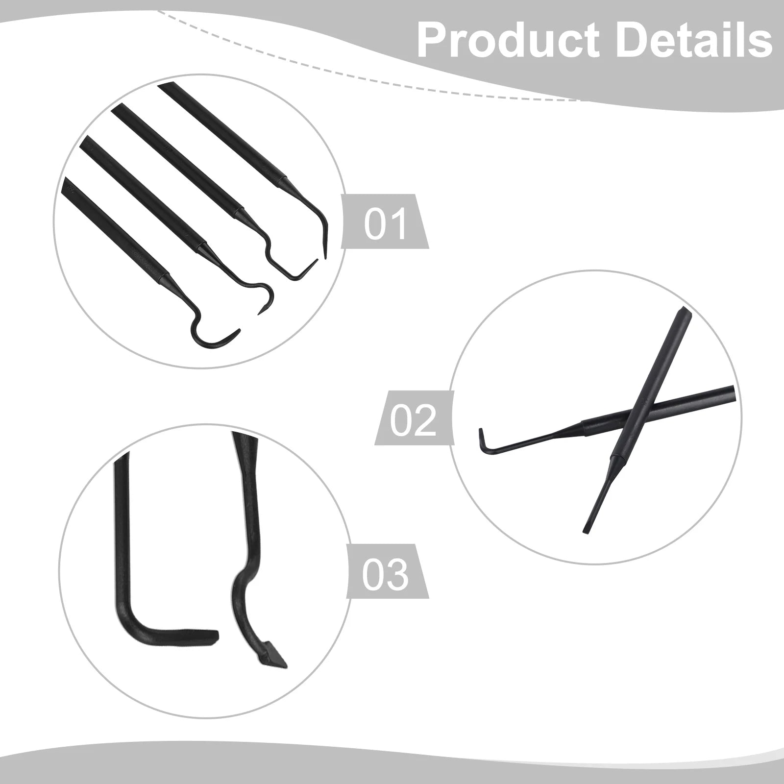 Pick Set Double-end Design Efficient Cleaning Hard-to-reach Places
