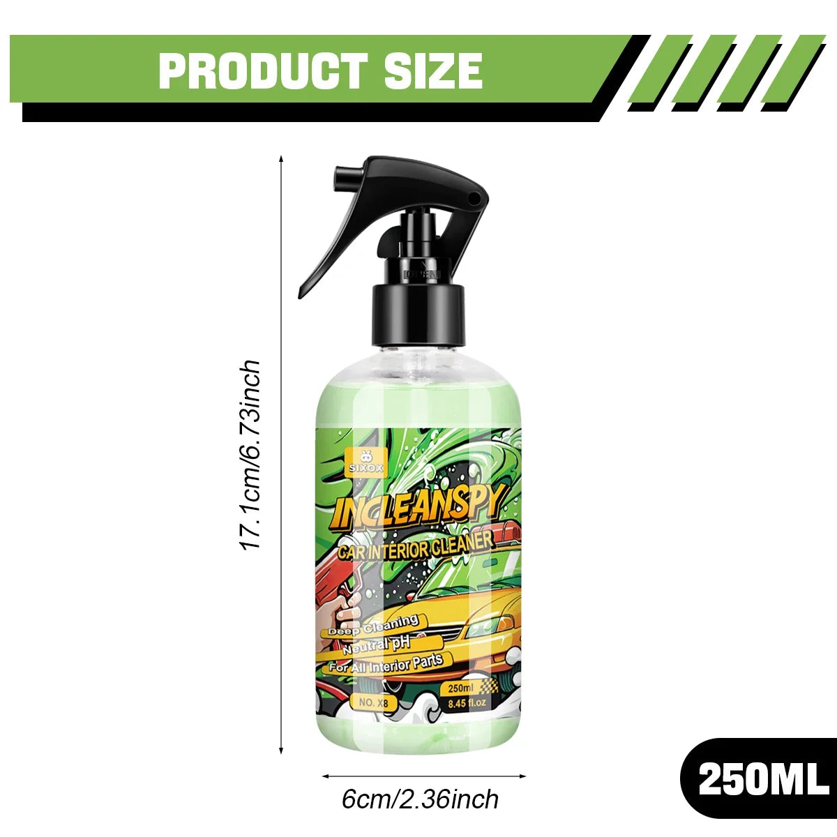 Car Interior Cleaner Agent Ceiling Cleaner Leather Flannel Woven Fabric Water Free Multipurpose Auto Dash  Auto Detailing X8