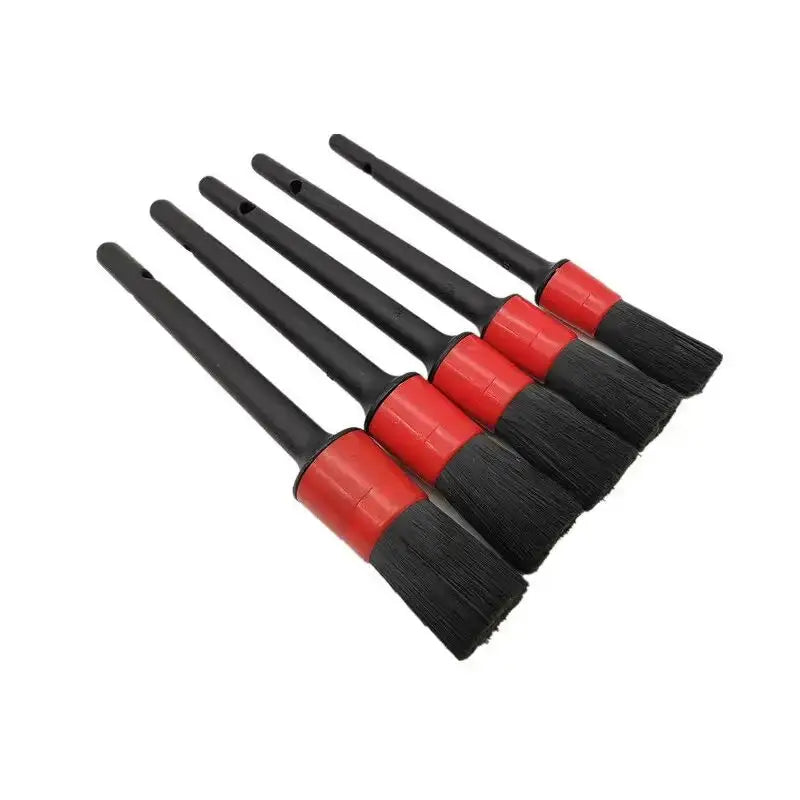 5pcs Detailing Brush Set Car Brushes Car Detailing Brush For Auto Cleaning Dashboard Air Outlet Wheel Wash Maintenance Tools