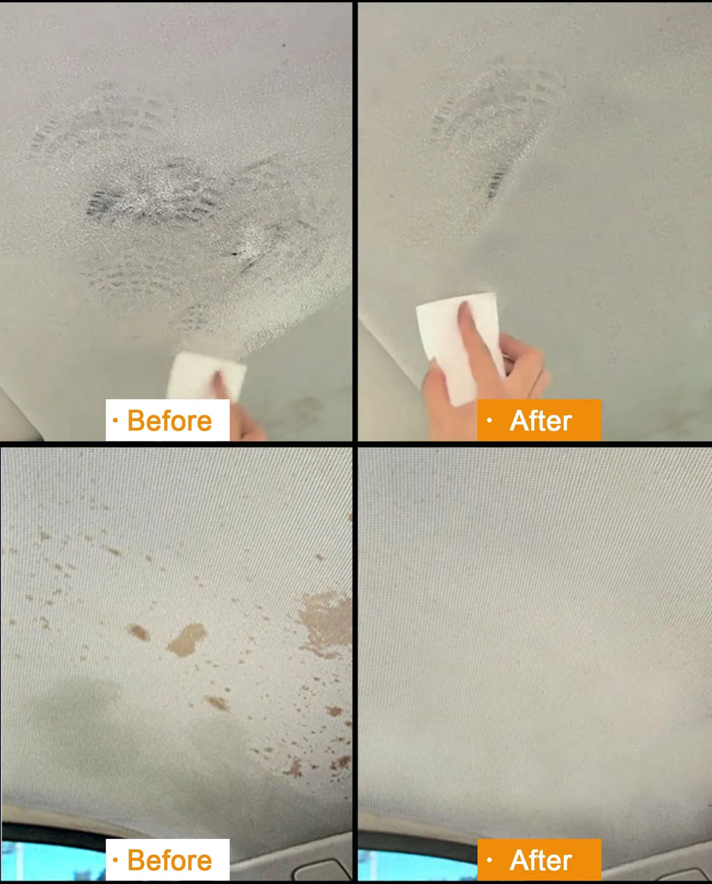 Car Interior Cleaner Agent Ceiling Cleaner Leather Flannel Woven Fabric Water Free Multipurpose Auto Dash  Auto Detailing X8