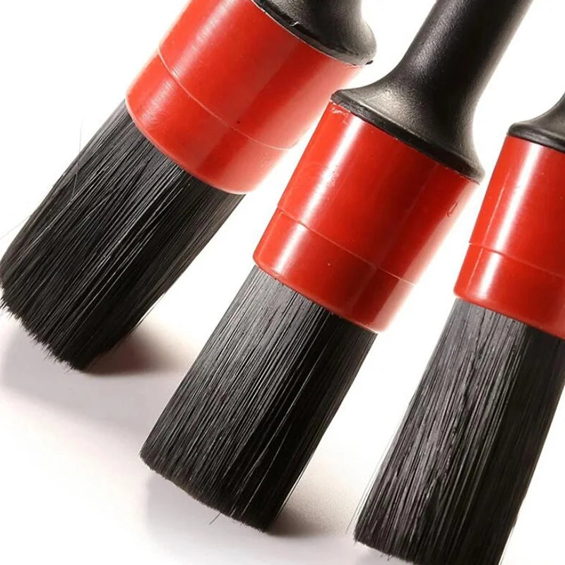 5pcs Detailing Brush Set Car Brushes Car Detailing Brush For Auto Cleaning Dashboard Air Outlet Wheel Wash Maintenance Tools