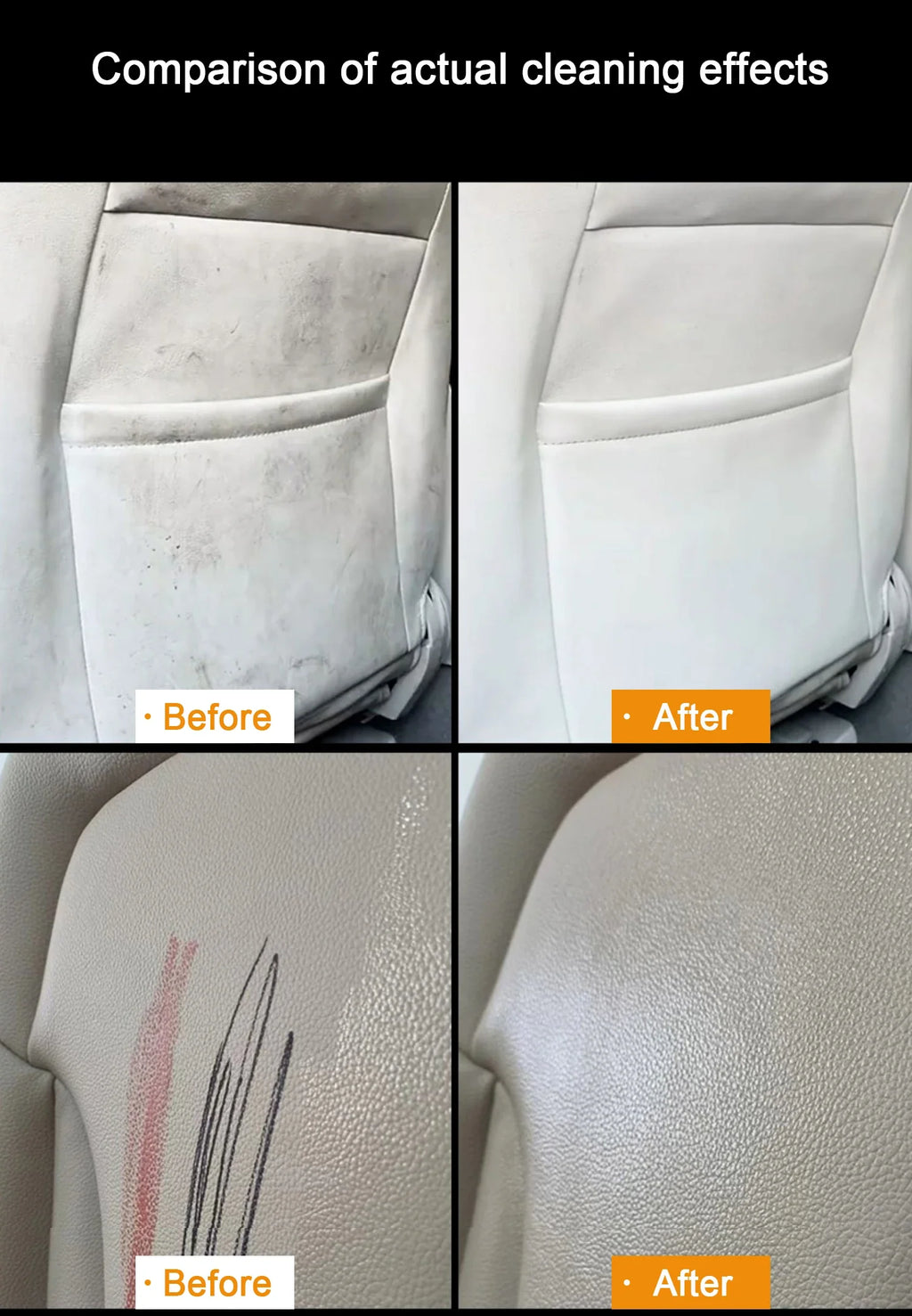 Car Interior Cleaner Agent Ceiling Cleaner Leather Flannel Woven Fabric Water Free Multipurpose Auto Dash  Auto Detailing X8