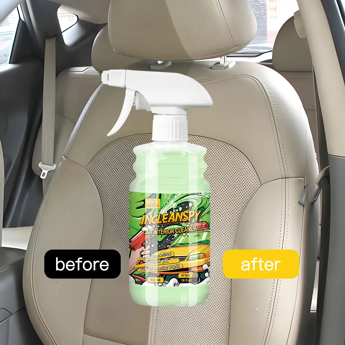 Car Interior Cleaner Agent Ceiling Cleaner Leather Flannel Woven Fabric Water Free Multipurpose Auto Dash  Auto Detailing X8