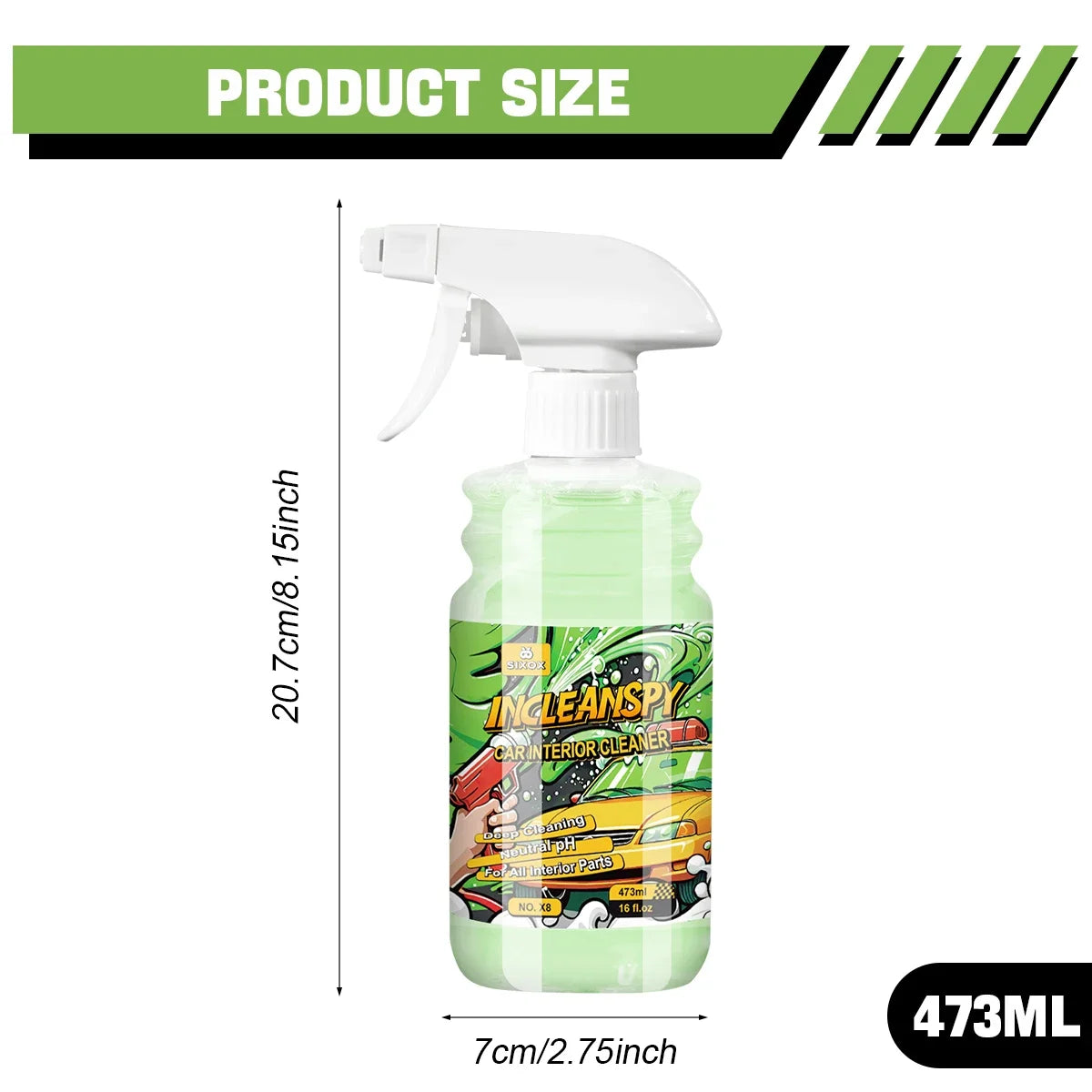 Car Interior Cleaner Agent Ceiling Cleaner Leather Flannel Woven Fabric Water Free Multipurpose Auto Dash  Auto Detailing X8