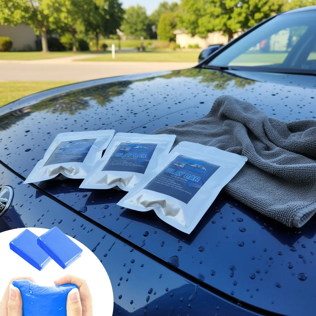 Auto Detailing Clay Bar for Paint Decontamination. Easily Removes Tree Sap, Bugs, & Overspray. Preps for Wax & Polish