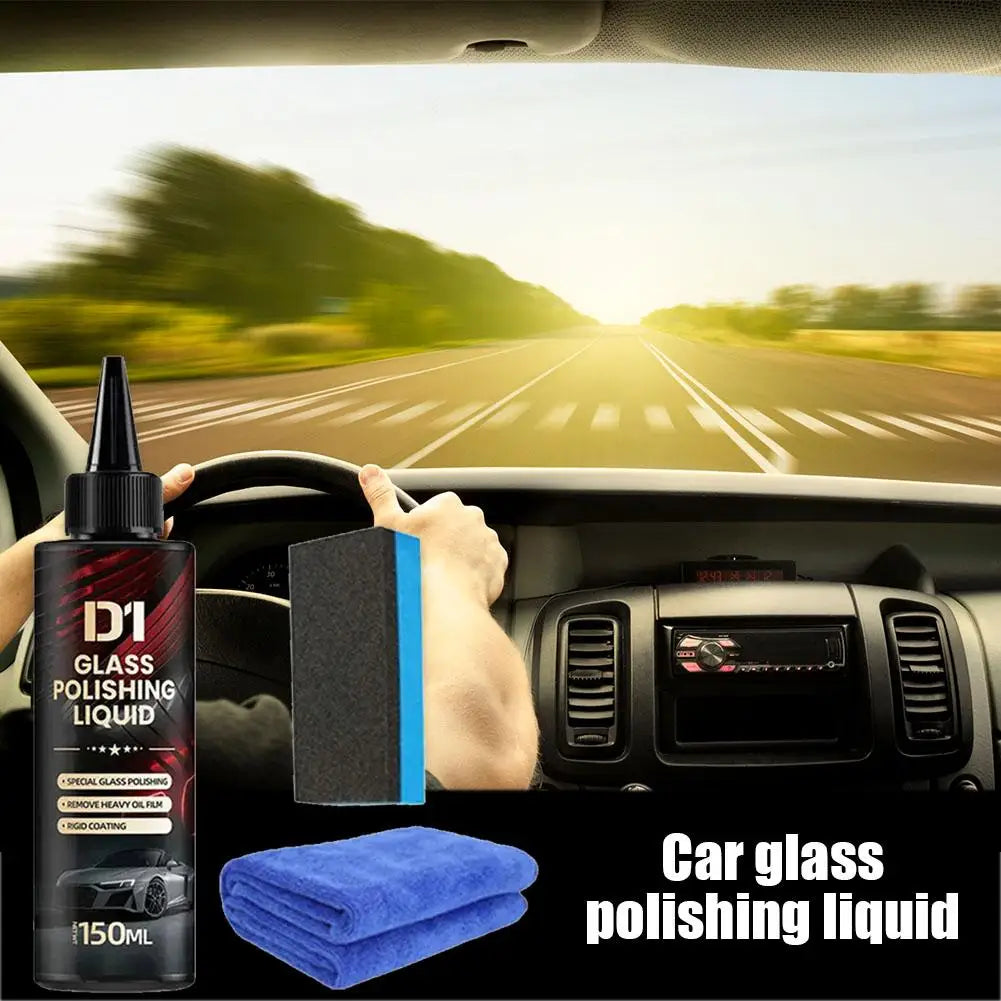 Car Glass Polishing Liquid Remover Deep Cleaner Paste Film Removal Cream Clear Window Auto Detailing Tool