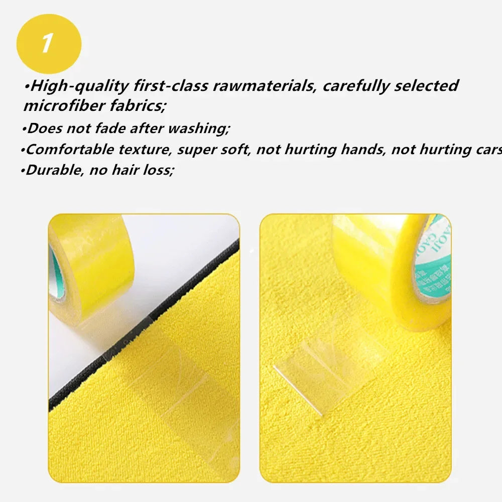 Advanced Auto Detailing Towel - 30x30/60CM Microfiber Cloth for Superior Car Cleaning and Maintenance