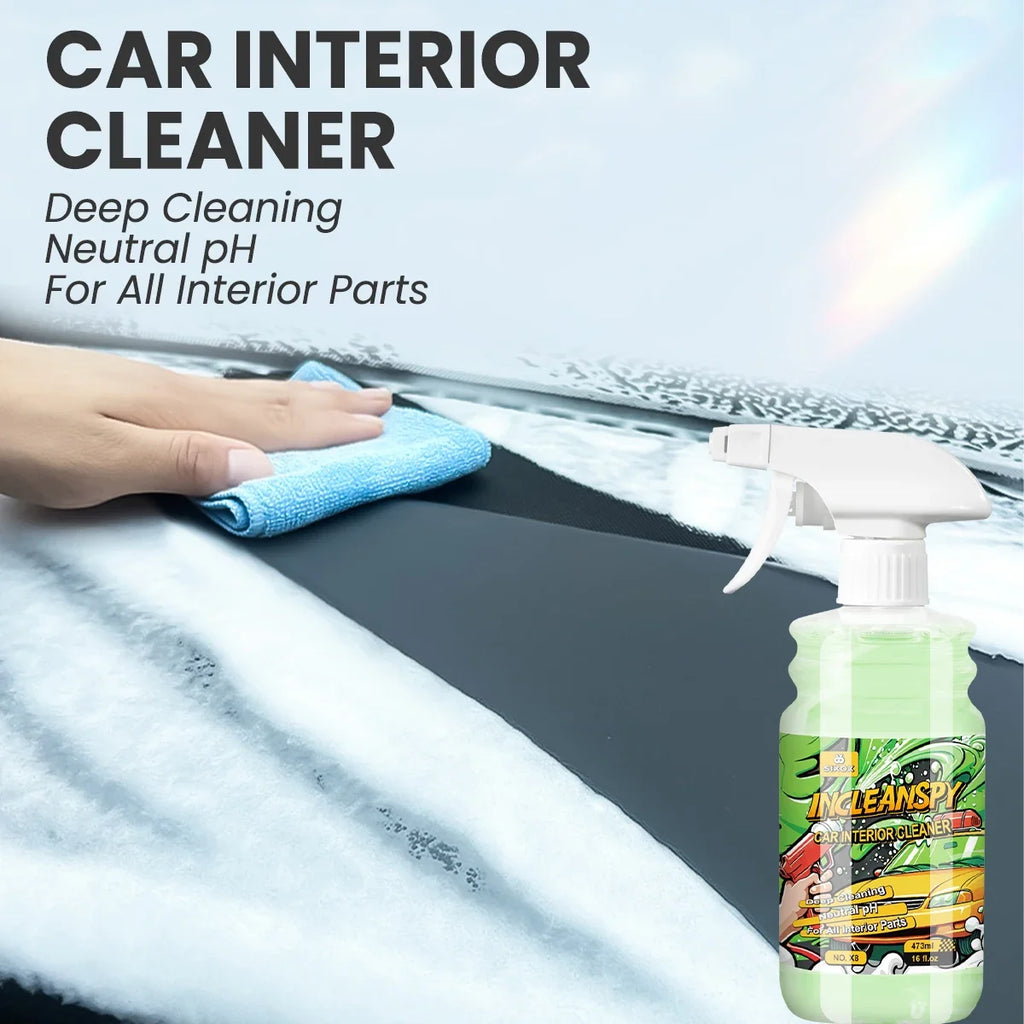 Car Interior Cleaner Agent Ceiling Cleaner Leather Flannel Woven Fabric Water Free Multipurpose Auto Dash  Auto Detailing X8