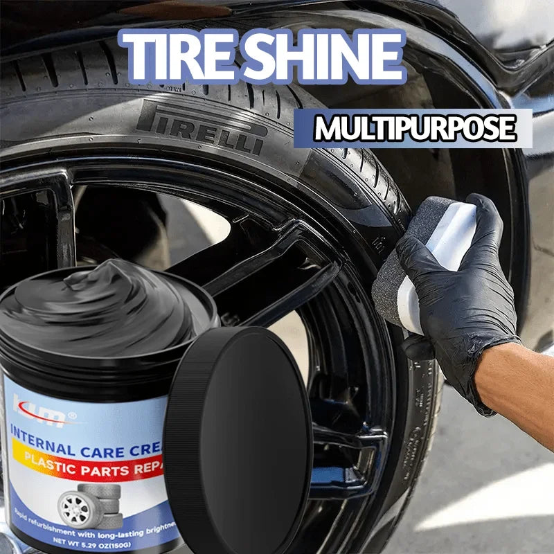 Auto Interior Renovation Kit - Plastic Part Refurbishment and Tire Shine Maintenance, Car Detailing Repair Solution