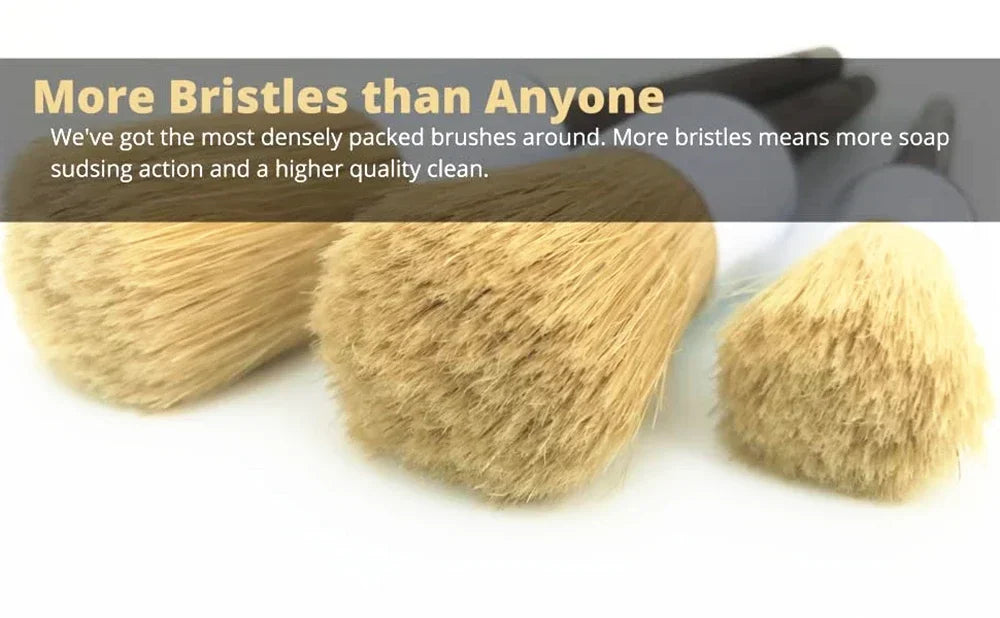 Car Detailing Brush Set 5Pc Premium Soft Auto Cleaning Brushes for Interior Exterior Wheels Emblems Air Vents Sensitive Surfaces