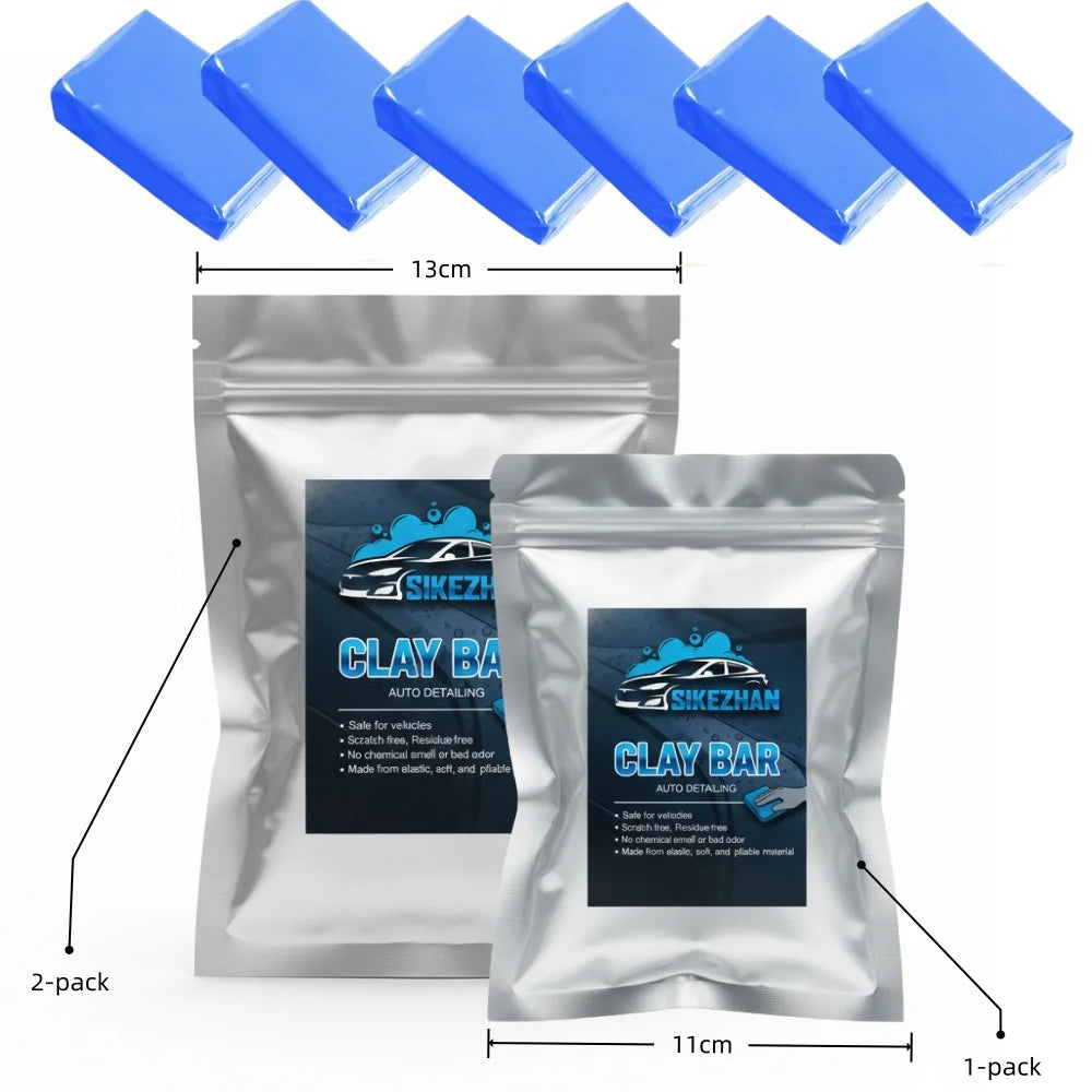 Auto Detailing Clay Bar for Paint Decontamination. Easily Removes Tree Sap, Bugs, & Overspray. Preps for Wax & Polish