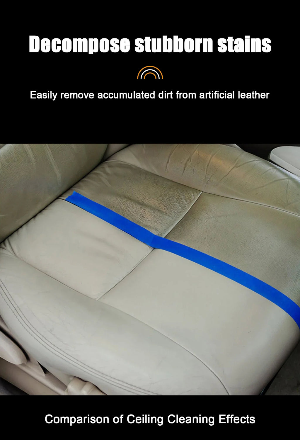 Car Interior Cleaner Agent Ceiling Cleaner Leather Flannel Woven Fabric Water Free Multipurpose Auto Dash  Auto Detailing X8