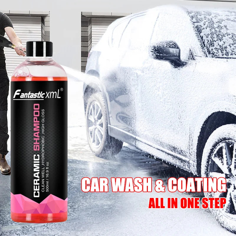 Concentrate Car Wash Shampoo with Wax High Gloss Ceramic Soap